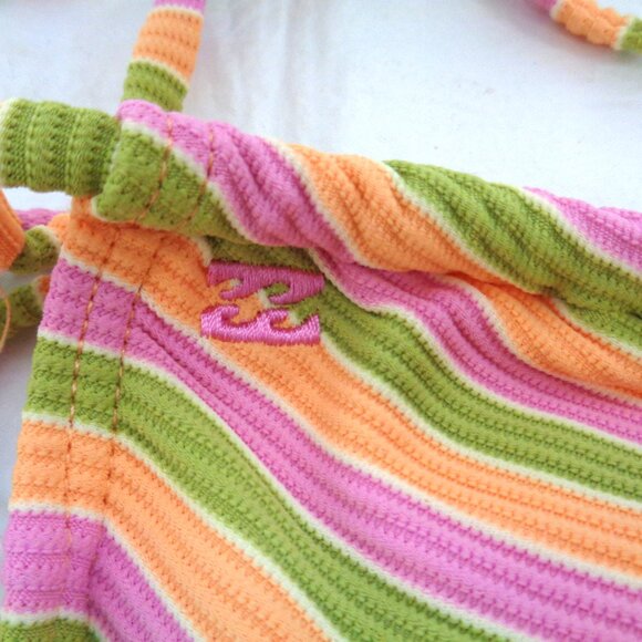 BILLABONG Bikini Set Top & Bottom Stripe NWT size Medium - Picture 8 of 8